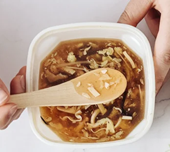 Wholesale 100% Organic Small For Children Natural Icecream Spice Spoon Salad Milk Cream One Time Cheap Bamboo Spoons