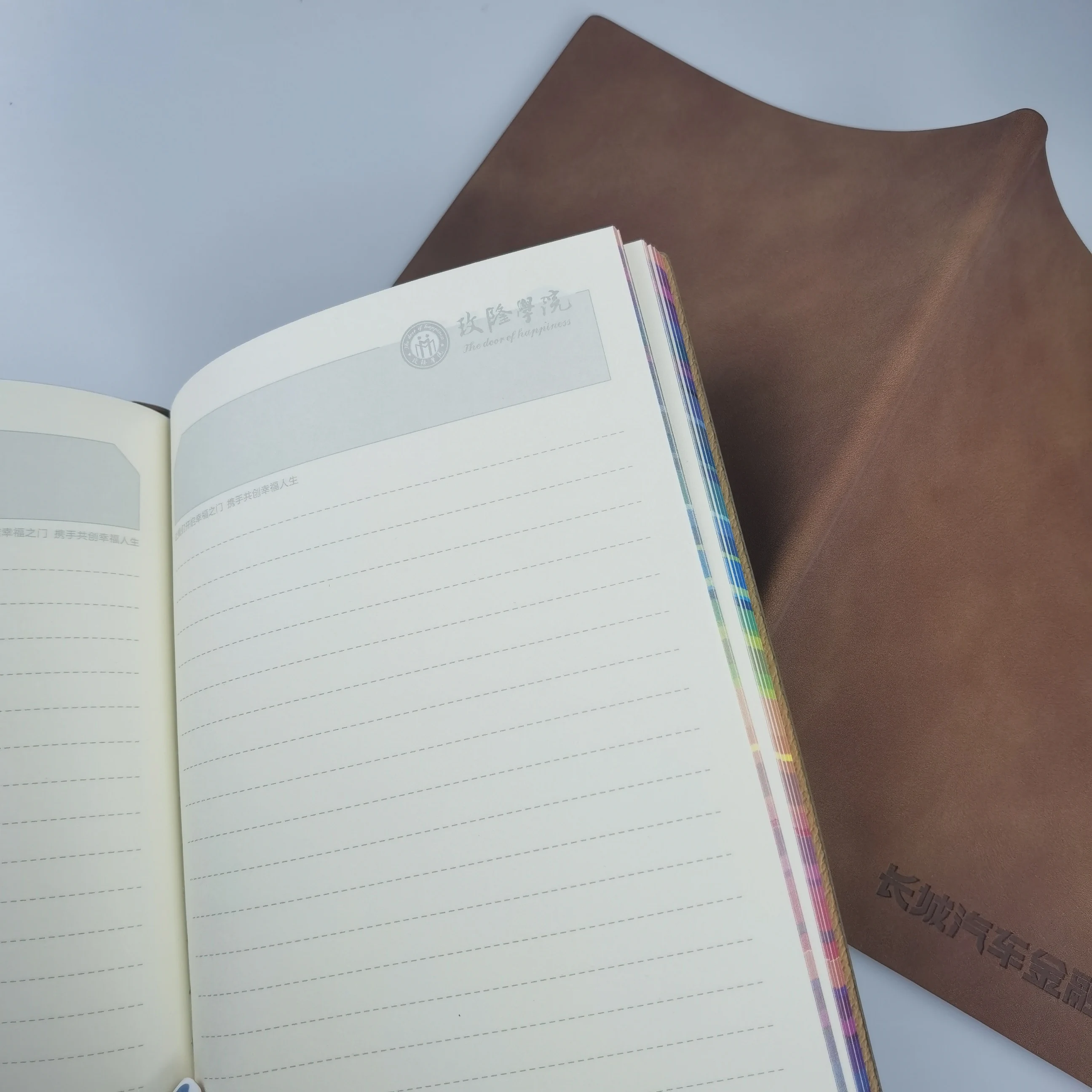 New Type Top Sale Office Literature Supplies Student Leather Case Notebook