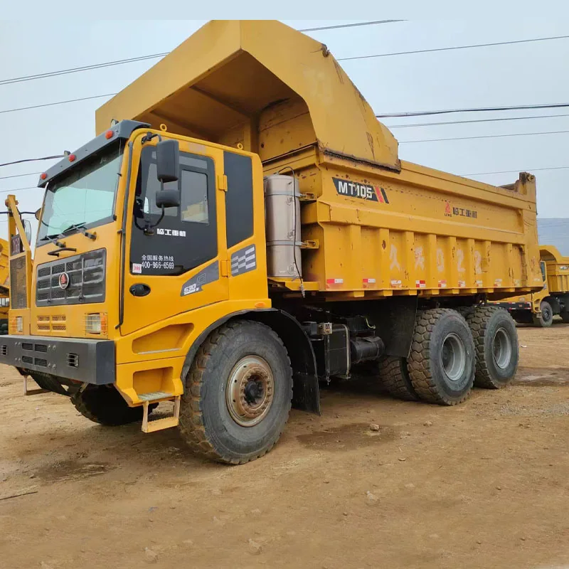Used high quality 6x4 70T 45CBM LINGONG brand 10wheels mining dump truck for sale