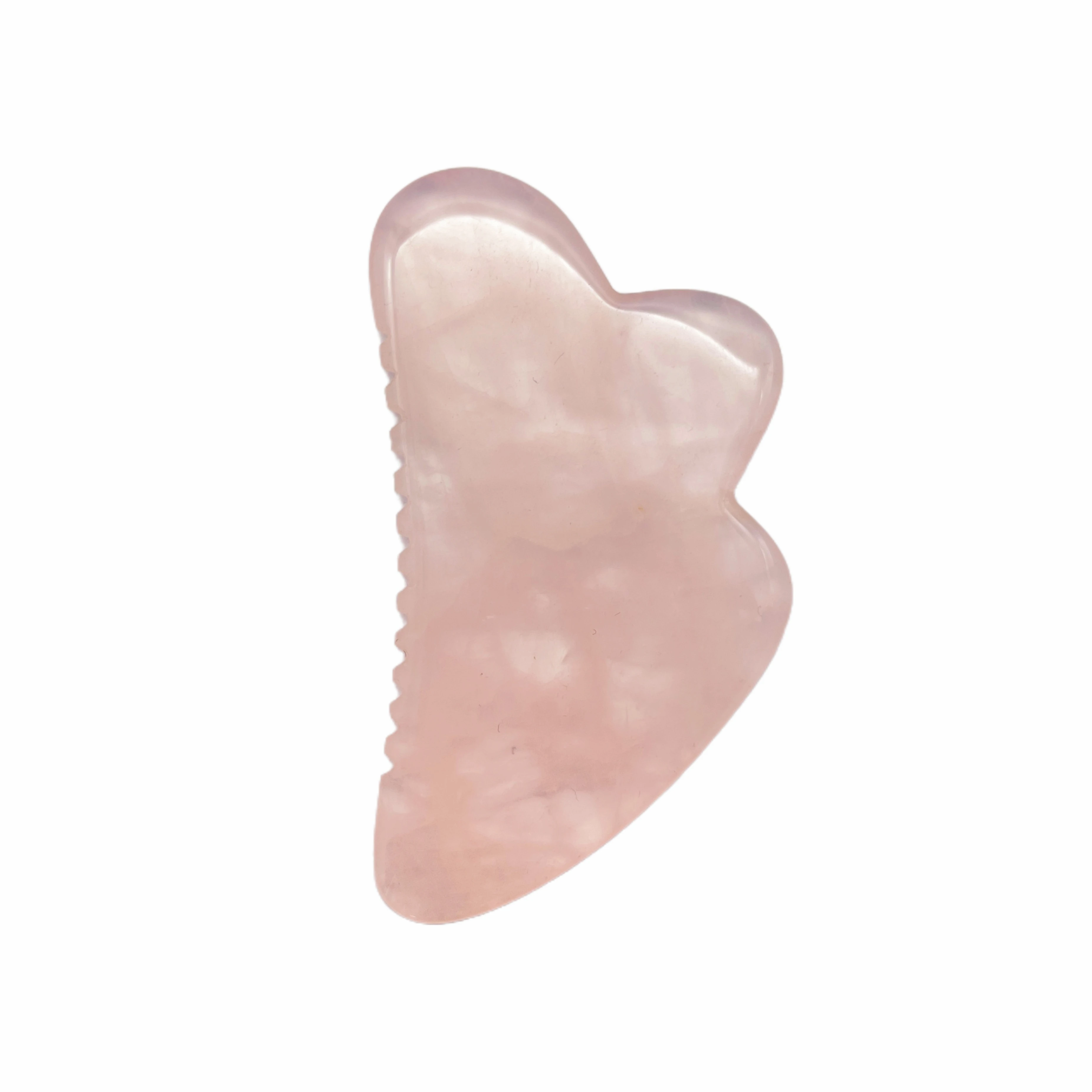 Face Massage Tools Custom Logo Guasha Stone Natural Rose Quartz Gua Sha 100% nutaral rose stone