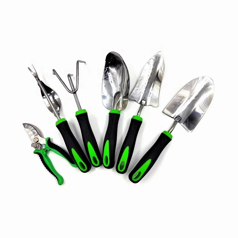 Manufacture Customized High Quality Large Size Heavy Duty Stainless Steel Gardening Tools Set with New Handle