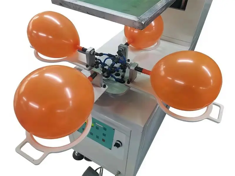 TAOXING Hot Sale Automatic inflatable balloon printer 4 Station Single Color balloon screen printing machine