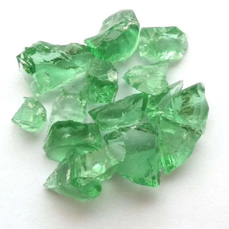 crushed glass chips for landscaping or terrazzo