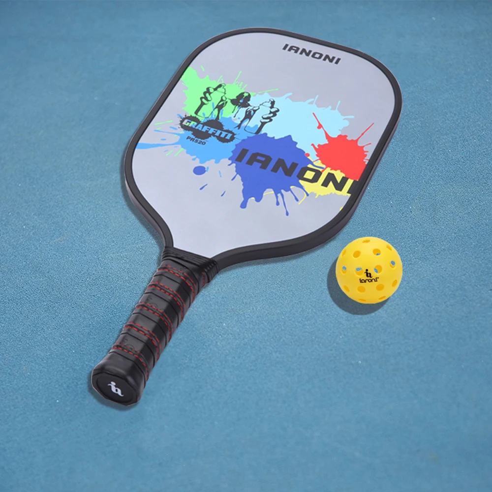 IANONI All-black And All-white Custom Pickle Ball Set Graphite Usapa Pickleball Paddle