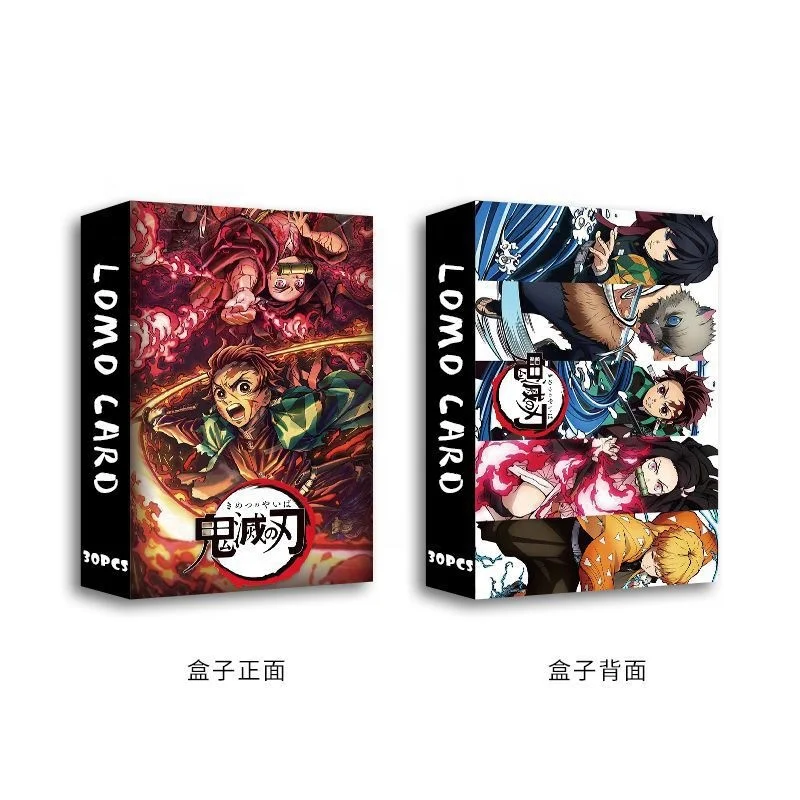 Demon Slayer Spy X Family Printing Anime Lomo Card Fan Collection Postcard