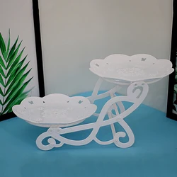 Multi-layer Cake Stand Dessert Cupcake Holder Fruits Snack Metal Serving Platter for Wedding Birthday Party Festival Cake Tool