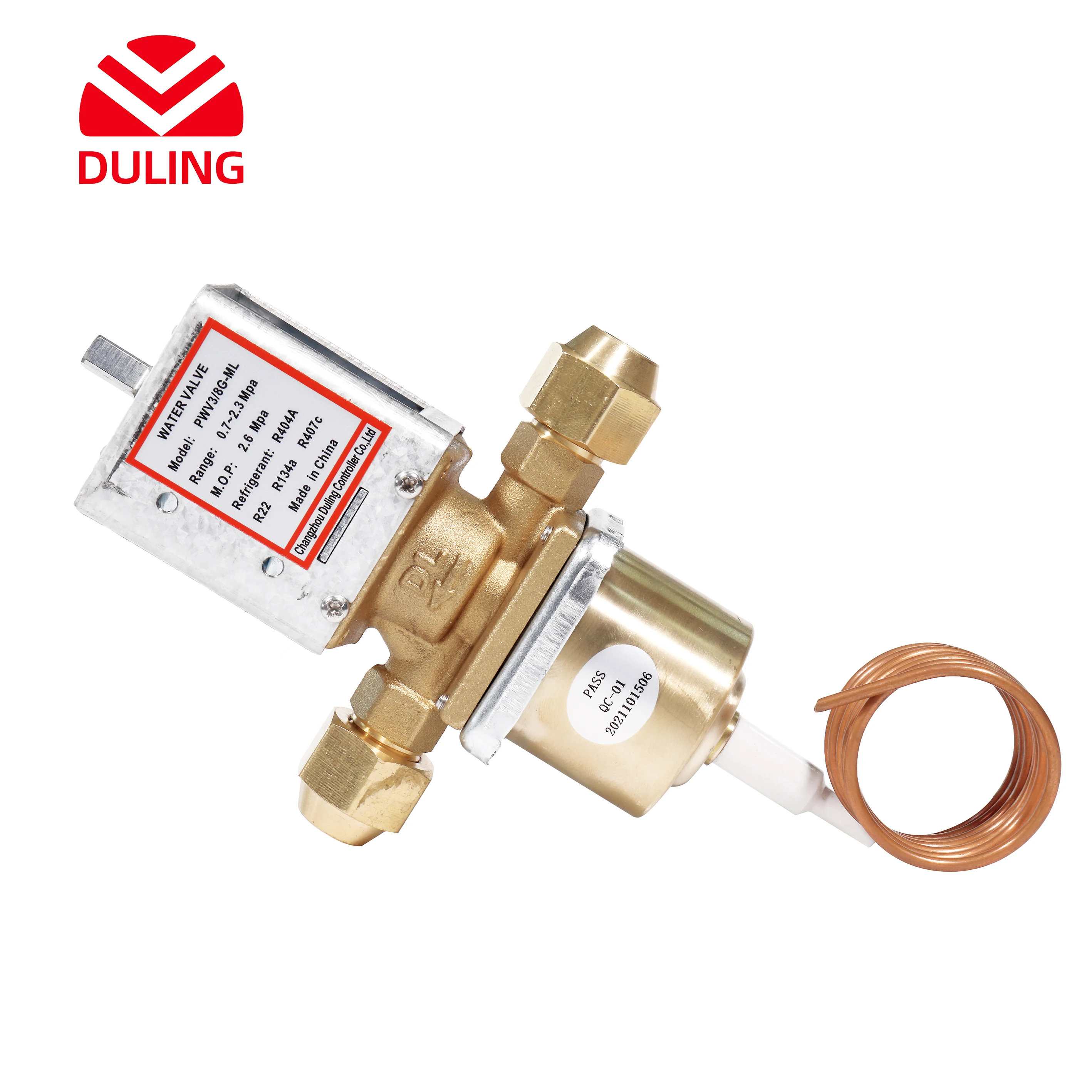 Temperature Controlled Water Flow Control Valve for Refrigeration Equipment