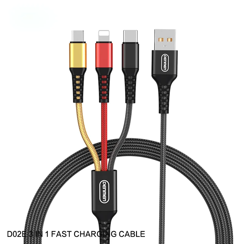 Продавцы 3 в 1 светодиодный магнитный кабель Зарядное устройство USB-кабель зарядное устройство type-c Быстрая зарядка для мобильного телефона