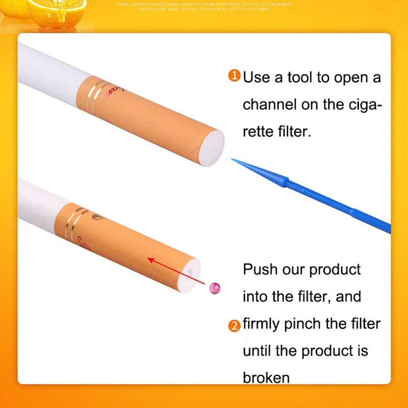 HOT SELL cigarette aromas strong green Mint iced blasting pop capsule balls cigarette flavor ball