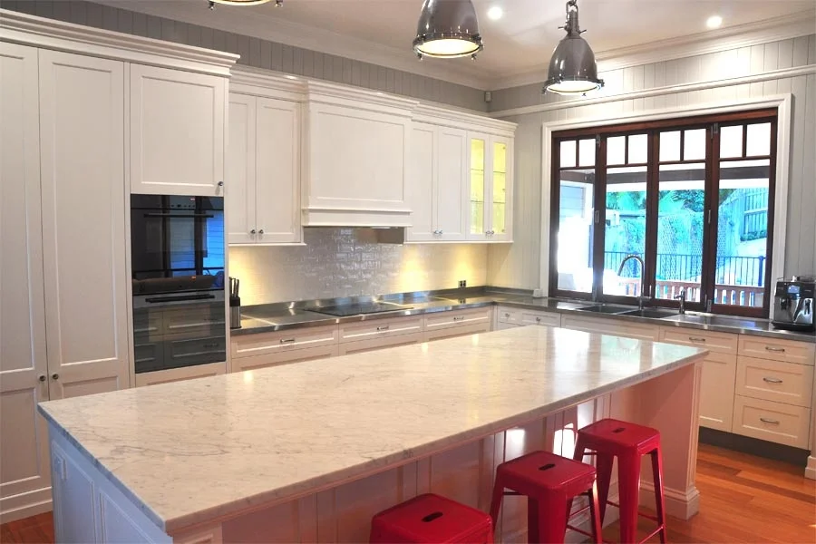 BOTON STONE Modern Quartz Kitchen Countertops Carrara Quartz Stone Countertops, Artificial