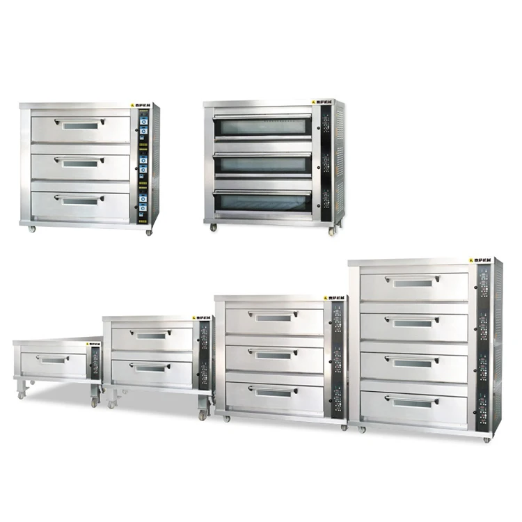 Bakery Equipment Commercial Stainless Steel Single Deck 2 Tray Gas Oven