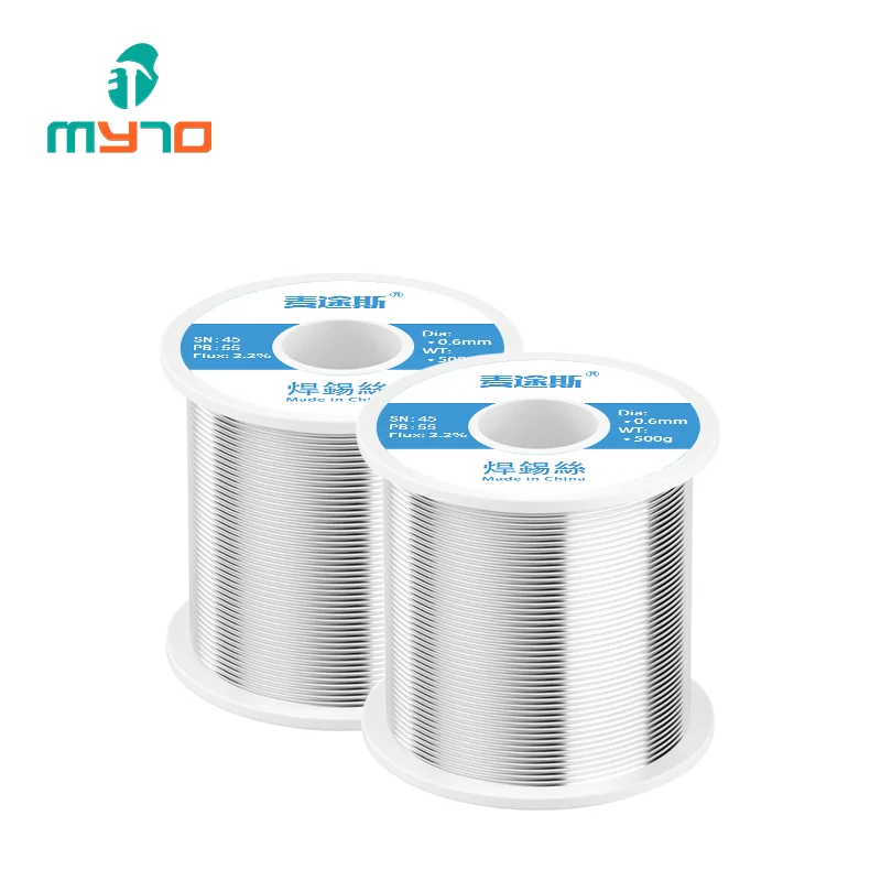 Myto 500g solder wire 0.6mm 0.8mm 1.0mm 1.2mmsn45pb55 super solder wire solder tin
