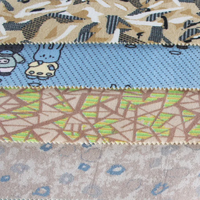 Or Bus Seat Jacquard Fabric for Sofa 2023 Bus Upholstery Fabric Velour Fabric Plain 100% Polyester Weft Knitted Around A4 Size
