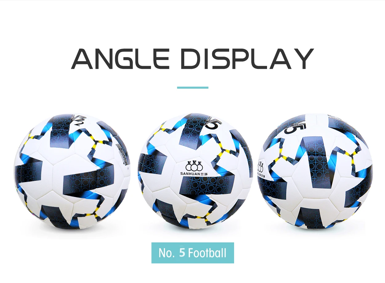 Aolan Blue  Bladder Carcass PU Customize Your Own Soccer Ball