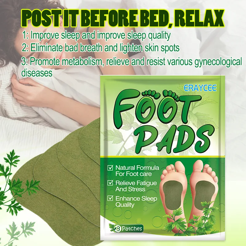 Deep Cleansing Foot Pads for Stress Relief, Better Sleep & Foot Care Bamboo vinegar Detox Foot Patch