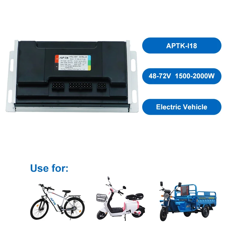 New Arrival 60V 72V BLDC Motor controller Electric Bike Parts 2000W Sine Wave Controller For EV