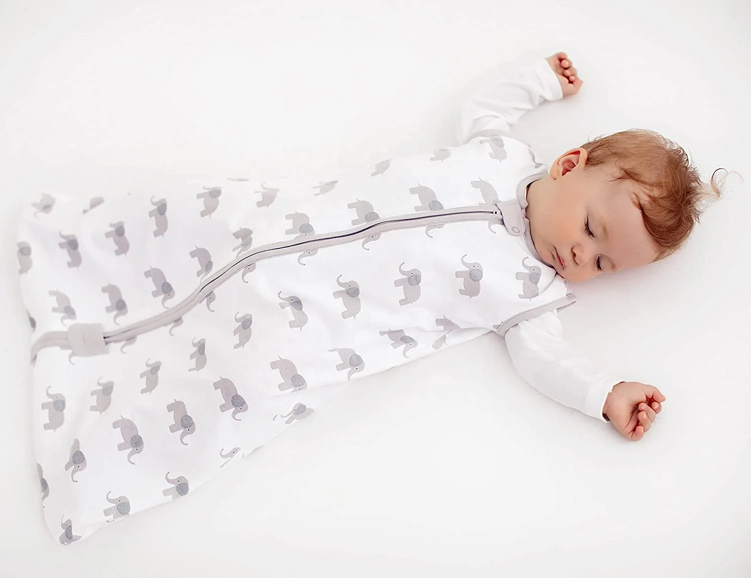 Hot Baby Wearable Blanket Without sleeves High Quality Organic Cotton Sleep Bag with 2-Way Zipper 0.5 TOG Sleeping Sack