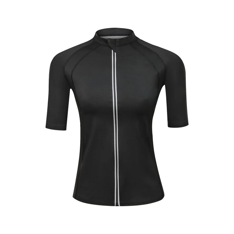 Wholesale Women Hot Neoprene Sauna Suits Short Sleeve Running Workout  Slim Body Shaper Jacket Tops