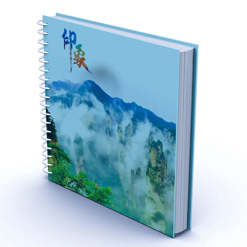 Custom Hardcover Coil Spiral Bound Spiral Binding A4 A5 Book Notebook Printing Service