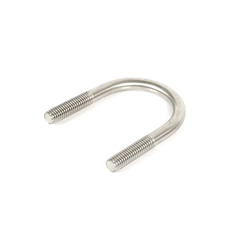 Stainless Steel 304 316 Pipe Clamp Bending Truck Boat U Bolts with Hex Nut Washer zinc Carbon Steel U bolt For leaf spring