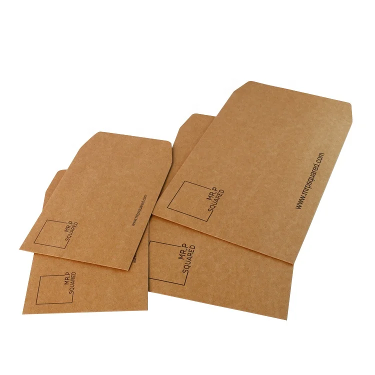 
Custom Design Recycled Office Stationery Packaging Brown Kraft Paper Envelope 
