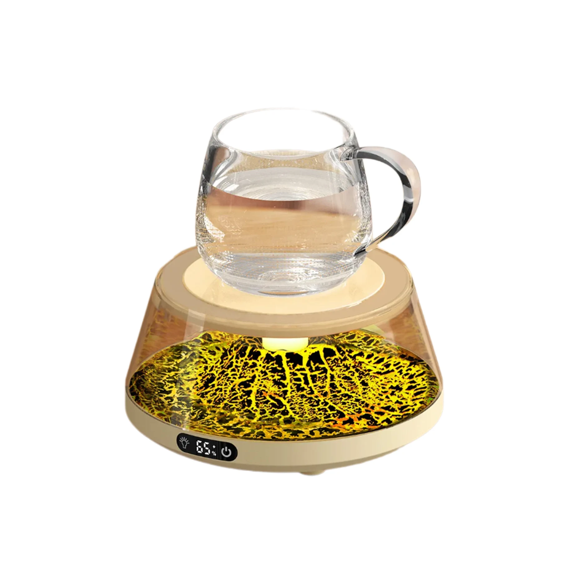 Smart Beverage Heating Plate Warmer Electric Thermostat Coaster for Hot Coffee Milk Tea Water Cocoa Desk Home Office Use