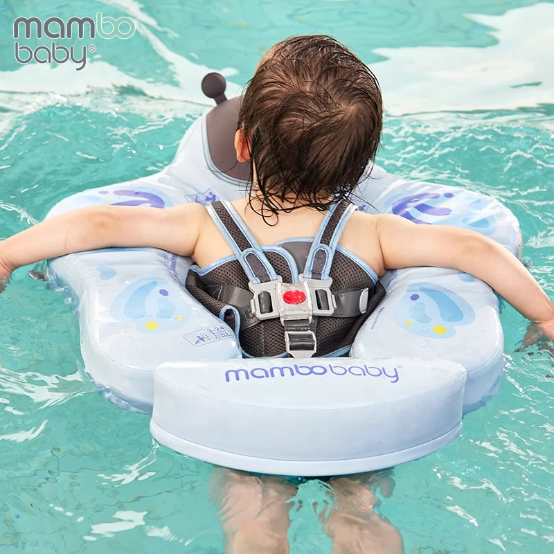 2022 Factory Mambo Baby Non-Inflatable Chest  Float Baby Swimming Ring Hot Sale Customize Summer Floating Baby Float With Canopy