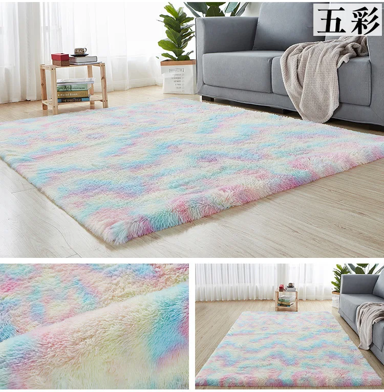 Home Decor Manufacturing Carpets Polyester Bathroom Carpet Anti Slip Soft Fluffy Shaggy carpets and rugs
