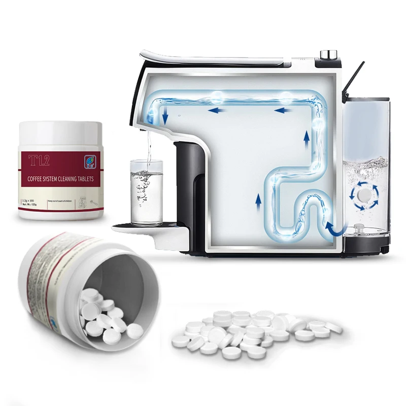 Оптовая продажа 100 шт Зеленые стерильные простые в использовании одноразовые таблетки для очистки кофемашины