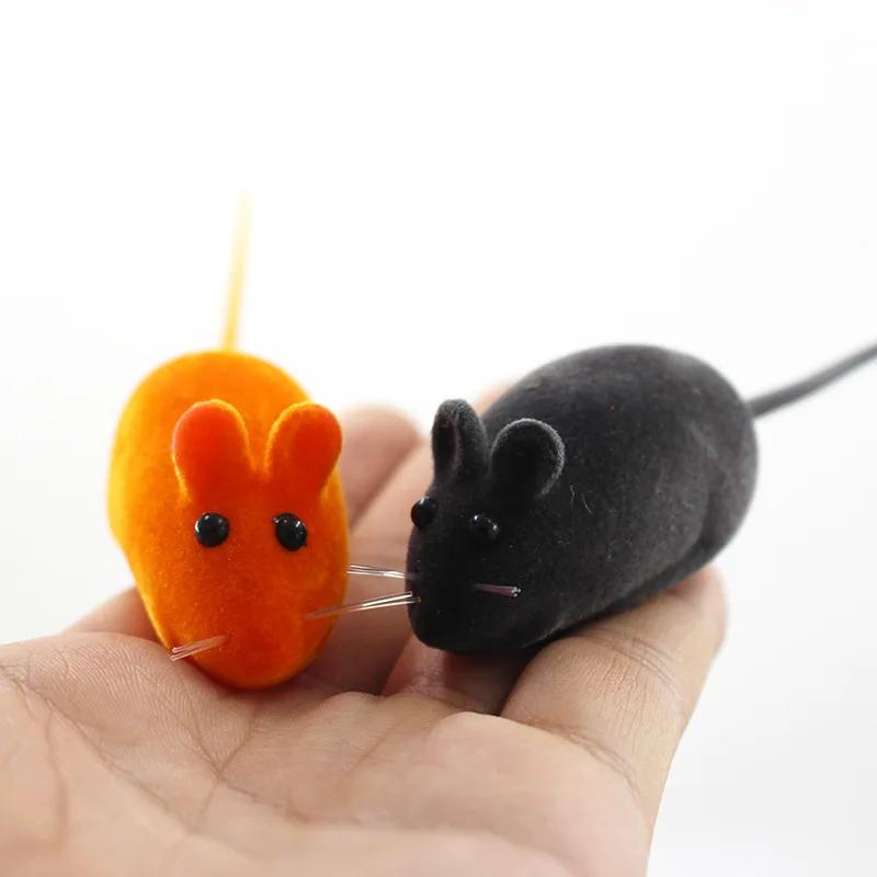 Cat Toys Mice Squeaky Plush Rubber Pet Cats Soft Mouse Interactive Kitten Toy Noise Lovely Rat False Mouse Playing Chew Toys
