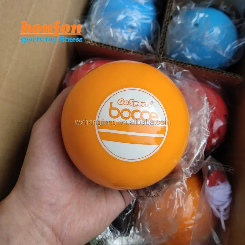 PVC weighted sand filled lawn bowling softer bocce ball