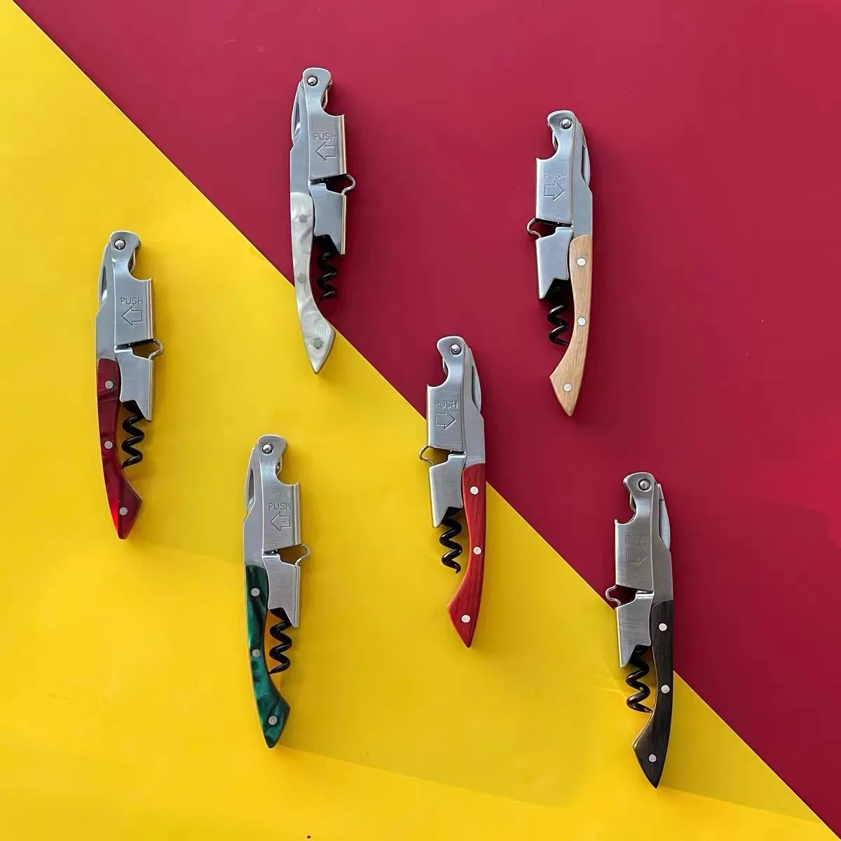 Wine Opener Professional Corkscrews for Wine Bottles Foil Cutter and Cap Remover Manual Wine Key for Waiters and Home Use