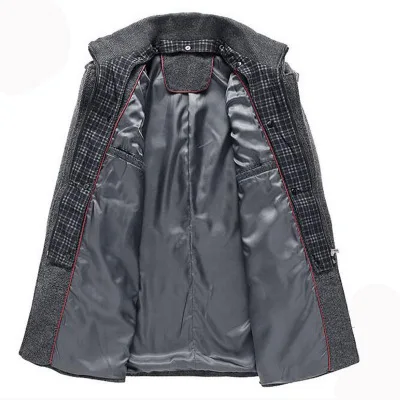 
new arrival best quality comfortable warm gray plain western woolen men coats and jackets 