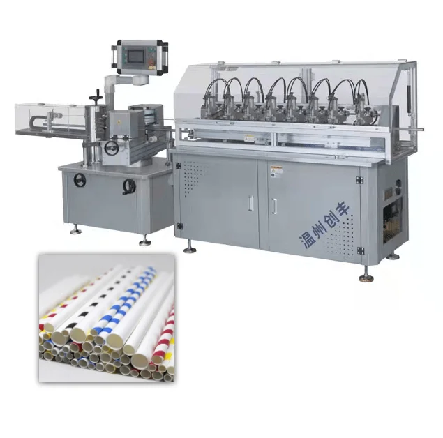 The Latest Multi-blades Cutting Paper Drinking Straw Making Machine with High Speed