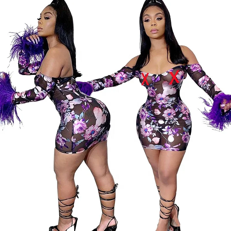 2022 цветочное Сетчатое прозрачное облегающее танцевальное платье униформа для чирлидинга выпускного вечера Экзотическая одежда стриптиза пикантные ночные платья ночного