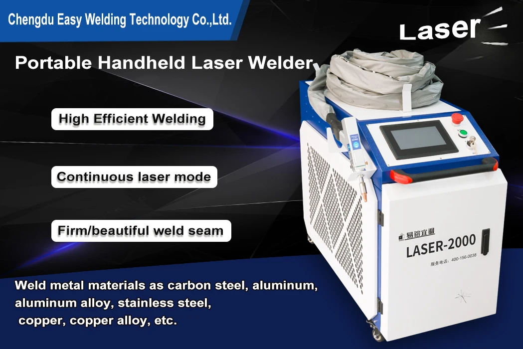 Handheld Portable Laser Welding Machine 2000w Laser Welder Soldador Laser Portatil with CE Certificate Laser-2000
