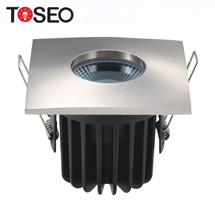 Downlight Suppliers Led Cob Fire Rated Downlight Toilet Bathroom  IP65 10W Exchangeable Bezels Led Down Light