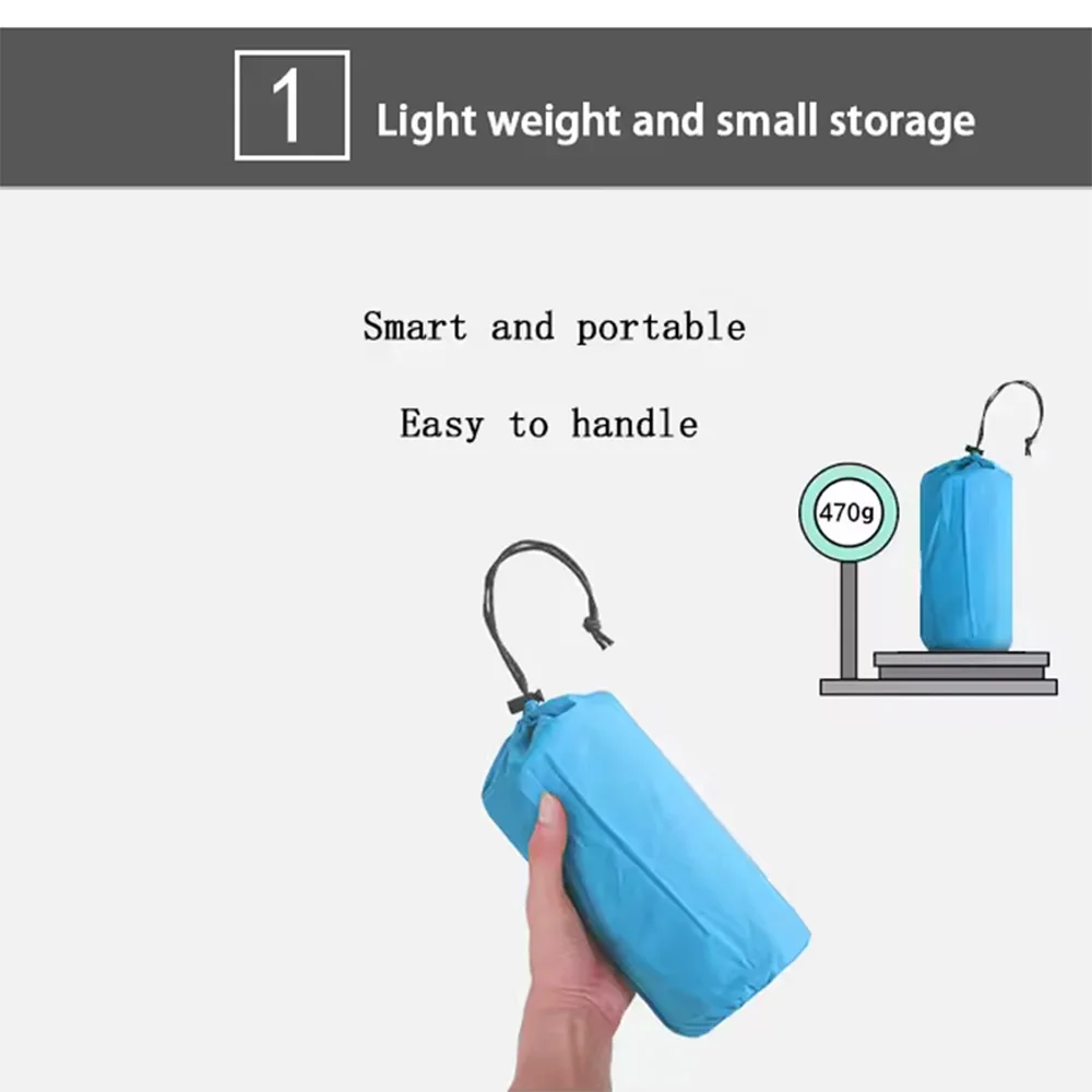 Air Mattress Ultra Light And Inflatable Suitable For Backpacking Hiking Thick Air Cushion Pump Waterproof