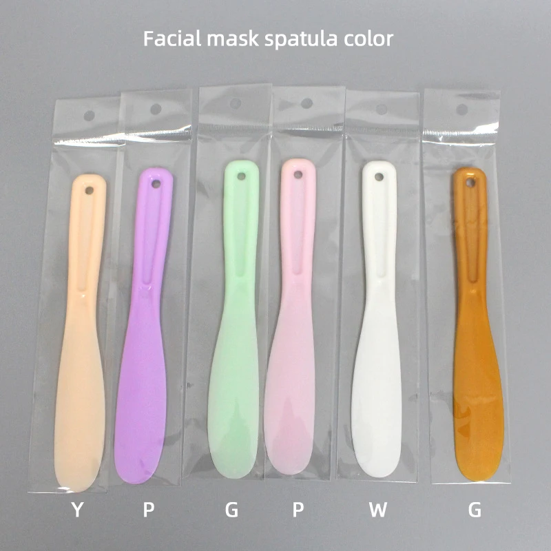 Manufacturer custom logo diy face mask mixing spoon makeup mask spatula home face mask stick beauty tool