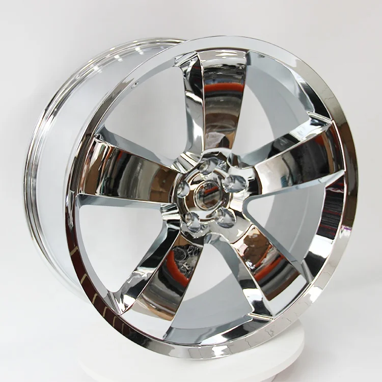 OEM Wheels 22 inch Five Spoke 22x9 Chrome polished finished Wheel Rim For Chrysler 300C Dodge Charger SRT8