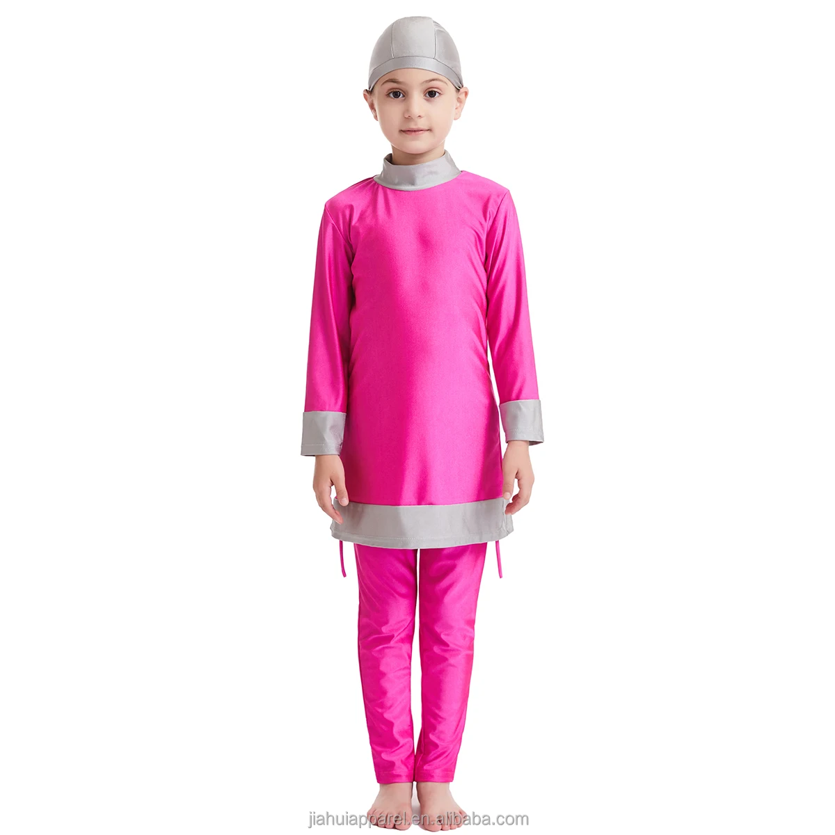 Muslim Kids Swimwear Girls Modest Islamic Summer Beach Swim Wear Arab Children Beachwear Burkinis Swimsuit Sport Bathing Suit
