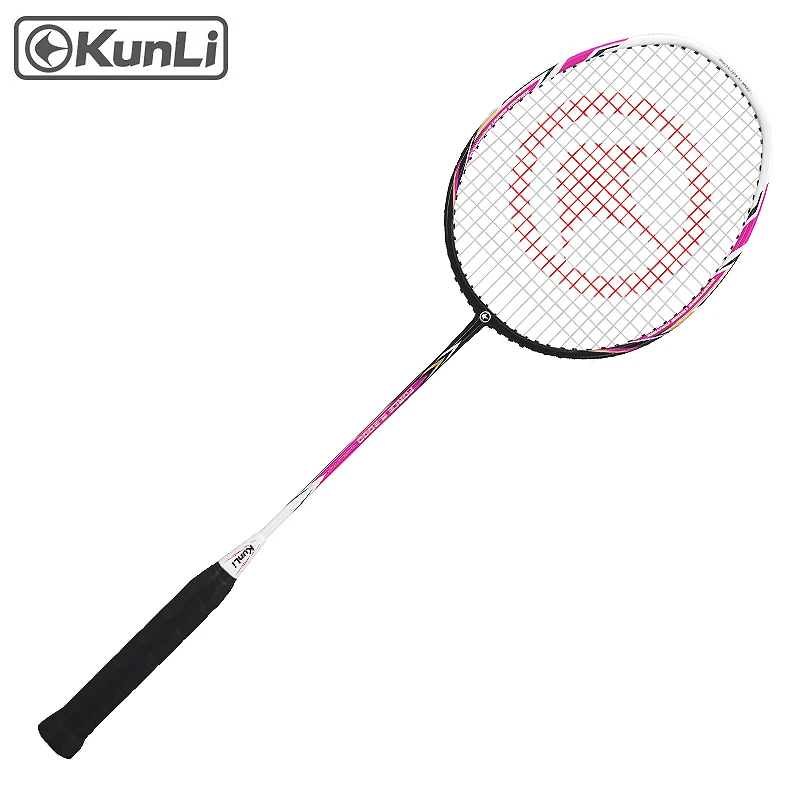 Ракетки для бадминтона KUNLI G2000/30000 из алюминия и углерода, ракетки для бадминтона для тренировок, 2 шт.