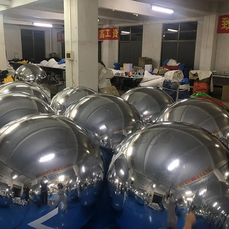 Оптовая продажа с завода светоотражающий Рождественский надувной шар для дискотеки