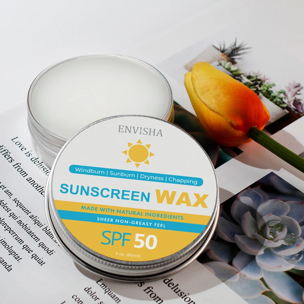 Vegan Long Lasting Portable UVA UVB Sunscreen Cream Soothing Sun Protection Balm