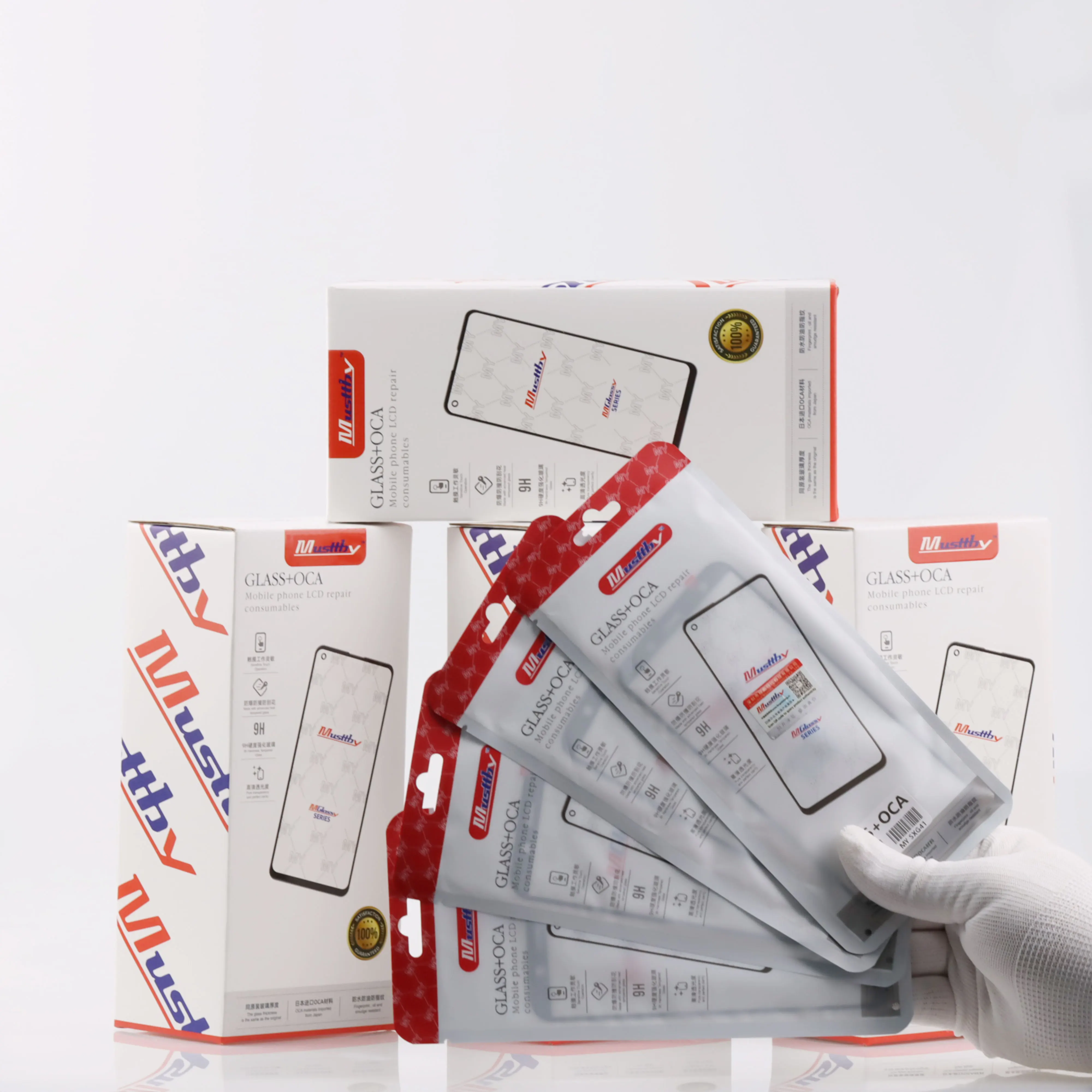 Musttby Переднее стекло OCA для сотового телефона Samsung стекло с OCA для телефона OPPO стекло с OCA для Huawei