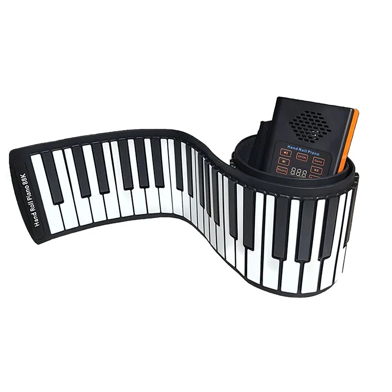 88 Keys Roll Up Piano Upgraded Electronic Piano Keyboard Portable Piano with Bluetooth Headphone MIDI