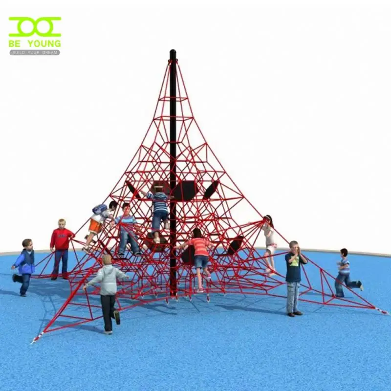 Climbing Set For Kids Activity Dome Children Gym Structure Nylon Net Mesh Games Rock Playground Adult Equipment 16Mm Ropes Nets
