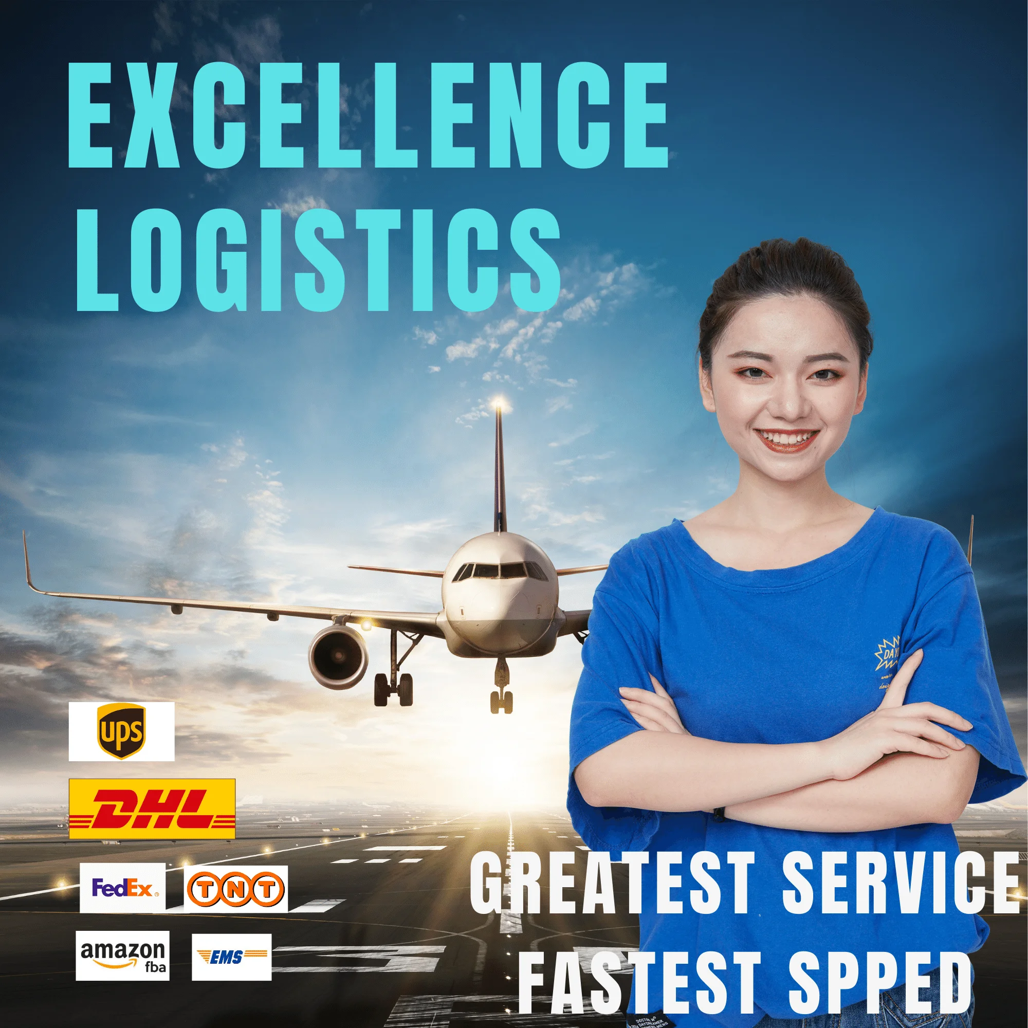 Shipping company DHL shipping agent brand product from China to Germany with custom clearance duty paid door to door service