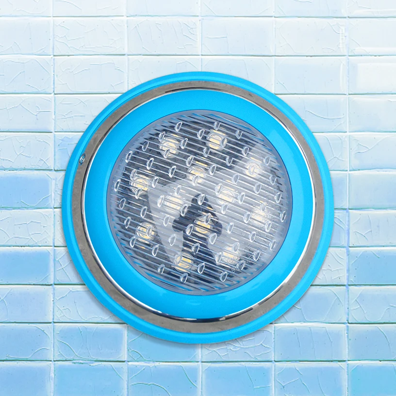 High Quality Multi Color 12V Ip68 Waterproof Wall Mounted Abs Rgb Pool Lights Underwater Rgb Led Swimming Pool 24V