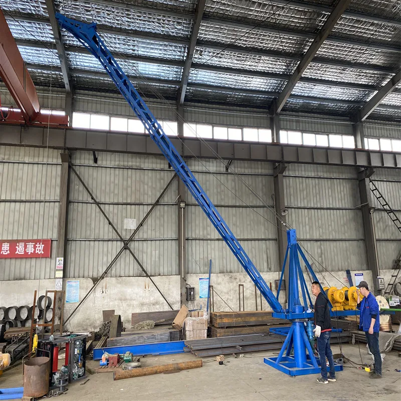 Marine crane deck crane construction site high platform fully electric rotatable crane